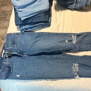 Levi's Women's Skinny Jeans - Distressed Blue